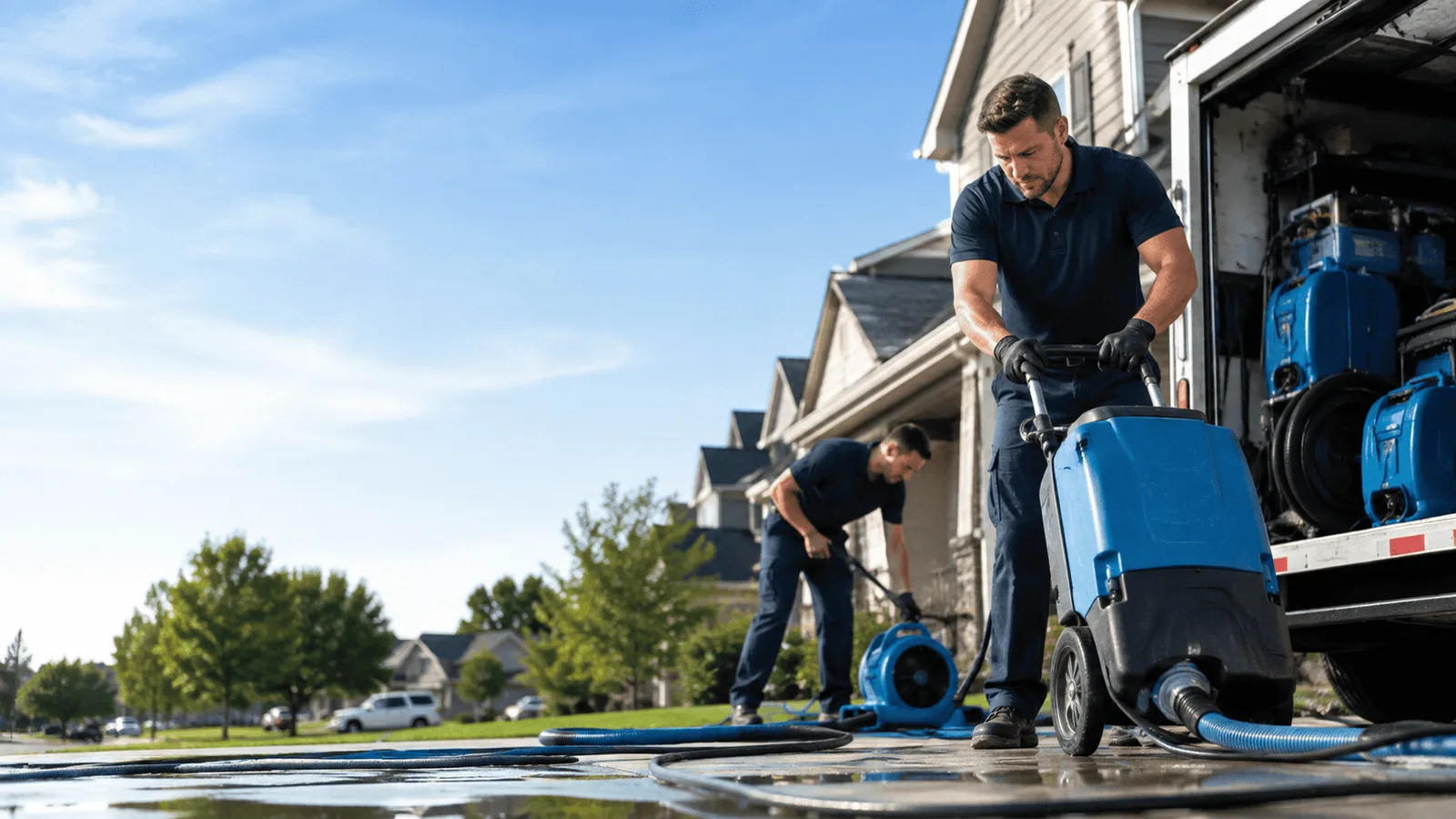 Dehumidification being performed in Hastings On Hudson, NY
